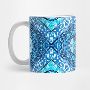Blue Butterfly Mandala Mug